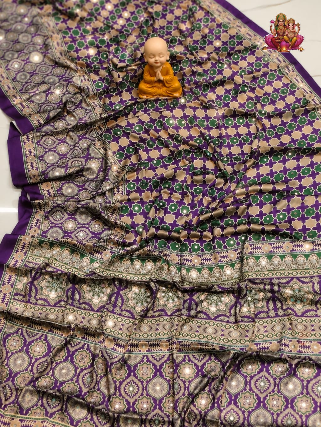 Ajrakh modal silk premium.jpg5 Premium Ajrakh Modal Silk - Image 1